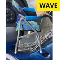 (freeship) Ghế ngồi xe máy số cho bé , ghế số xếp sắt sơn tĩnh điện gấp gọn , GHẾ SỐ XẾP CHÂN NGẮN CHO BÉ