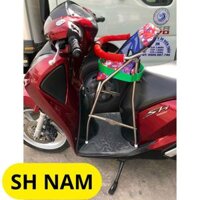(Freeship) Ghế ngồi xe SH Mode , SH Nam , Lớn , Ý , SH 125i , 150i , 300i cho bé ,ghế ga xếp inox 5 zem gấp gọn cao cấp