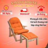 (FREESHIP) Ghế Thư Giãn, Ghế Lười Đọc Sách, Ghế Thư Giãn Pello Gấp Gọn Dễ Dàng Điểu Chỉnh Ngả Lưng