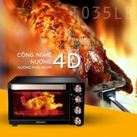 [FREESHIP - GIA DỤNG CAO CẤP] Lò nướng thùng Osaka TO35LB - Công nghệ nướng 4D Air heating.