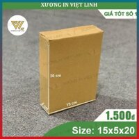 [FreeShip - Giá gốc tận xưởng] COMBO 200 Hộp 20x15x5 - Hộp Carton Đóng Hàng Việt Linh