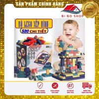 FREESHIP ☘Gía sỉ☘ Bộ Lắp Ghép Cho Bé Lego 520 Chi Tiết BI BO SHOP