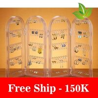 Freeship Giá treo bông tai trong suốt Cosmetic