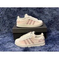 [FREESHIP] Giày thể thao nữ Adidas hồng xanh cổ thấp, giày sneaker nữ  Adidas sò 3 vạch hồng xanh mới nhất