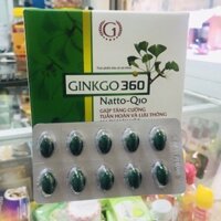 Freeship Ginkgo Natto Q10 Giúp tăng cường tuần hoàn và lưu thông mạch máu não hộp 100 viên