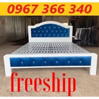 Freeship Giường sắt hộp cao cấp,Giường ngủ ngang 1m4 1m6 1m8 chất liệu sơn tĩnh điện giá tận xưởng