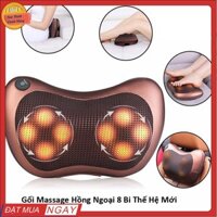 💖FREESHIP💖 Gối Massage Hồng Ngoại 8 Bi MAGIC- Gối Massage Cao Cấp