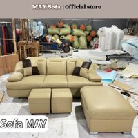 [FREESHIP HÀ NỘI] Ghế Sofa da cao cấp tay kép mã MH03 được phối màu hiện đại tạo điểm nhấn, với đệm lò xo êm ái,đàn hồi.