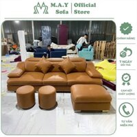 [FREESHIP HÀ NỘI] Ghế Sofa da cao cấp tay kép mã MH05 được phối màu hiện đại tạo điểm nhấn, với đệm lò xo êm ái,đàn hồi.