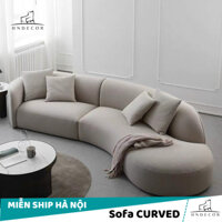 [FREESHIP HÀ NỘI] Ghế Sofa cong nỉ cao cấp CURVED kích thước màu sắc làm theo yêu cầu