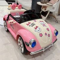 [Freeship Hà Nội] Ô Tô Điện Cute BRJ 5169 Cho Bé Gái Trang Trí Hello Kitty Từ 1-7 Tuổi, Tự Lái Và Điều Khiển Xa(Hồng)