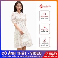[FreeShip - Hàng Cao Cấp] Váy hoa nhí dáng dài, đầm hoa nhí vintage hàn quốc, váy trắng đẹp - Thời Trang Ciao