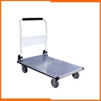 [FreeShip - Hàng Cao Cấp] Xe Đẩy Hàng 300kg, Xe Đẩy Bán Hàng 4 Bánh Maxkiwi- Siêu Bền, Sàn Aluminium Chống Gỉ - SẴN KHO