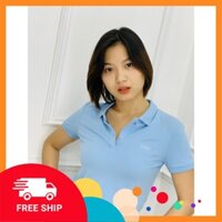 [FREESHIP-HÀNG CHÍNH HÃNG]  Áo Phông Polo Nữ Pique 03 - Xanh Lơ