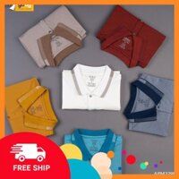 [FREESHIP - HÀNG CHÍNH HÃNG] Áo _thun _cá _sấu/ Áo _thun _nam _có _cổ Polo mắt chim phối bo ĐỎ + TRẮNG