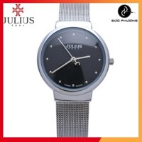 [FreeShip - Hàng Chính Hãng] Đồng hồ nữ julius Ja426 dây thép mặt đen