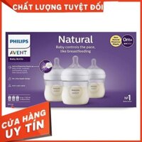 FREESHIP - HÀNG CHUẨN HÃNG Bình sữa Philip Avent set 3 bình ( có tách set ) 125ml và 240ml