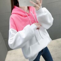 [FREESHIP-HÀNG LOẠI 1] Aó khoác nỉ hoodie chần bông, Aó hoodie nữ GREEN LIGHT phối màu cực xinh - KN23