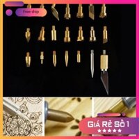 [Freeship-Hàng Loại 1] Bút lửa nhiệt trạm trổ vẽ tranh trên gỗ bộ 37 PCS