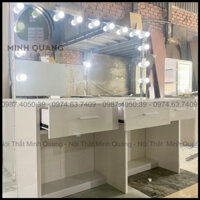 (Freeship hcm) Bàn trang điểm nhựa Đài Loan khoét gương nhiều kích thước làm theo yêu cầu