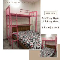 [Freeship HCM] Giường 1 tầng trên cao - giường gác màu hồng đủ size giá xưởng