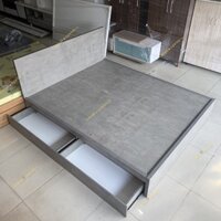 [Freeship HCM] Giường ngủ gỗ cn MDF, giường 2 hộc kéo CPX-G47 màu Bê tông