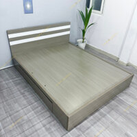 [Freeship HCM] Giường ngủ gỗ MDF 2 hộc kéo CPX-G55