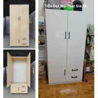 [Freeship HCM] Tủ 2 cánh siêu xinh mini nhựa Đài Loan 1M6,1M8 x 84CM giá xưởng