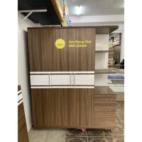 Freeship HCM Tủ áo 3 cánh có kệ hộc gỗ MDF CPX-T12 - 180x200