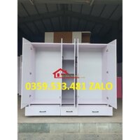 [Freeship HCM] Tủ quần áo 5 cánh 3 hộc kéo nhựa Đài Loan 1m8x2m giá rẻ nhất New 100%