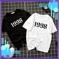 Freeship-HÈ  Áo thun unisex form rộng 1998 Hàn Quốc vải dày mịn 2019T2002 3