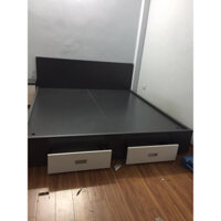 [Freeship HN] Giường ngủ gỗ MDF 2 hộc kéo đuôi