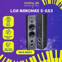 [Freeship hỏa tốc HCM]Loa karaoke đứng Nanomax S-683, loa đứng treo tường hoặc để bàn 2 Bass 25cm công suất 600w