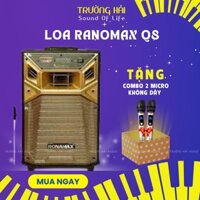 [Freeship hỏa tốc HCM]Loa karaoke Ronamax Q8, loa kéo bluetooth karaoke gia đình (TẶNG KÈM 2 MIC)