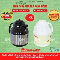 [FREESHIP Hoả tốc Thủ Đức, VinHomes] Bình thuỷ pha trà 1Lít Rạng Đông RD-1055 INOX/Nhựa có nút ấn