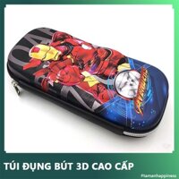 [FreeShip] Hộp bút học sinh cho bé trai, bé gái hình các nhân vật siêu anh hùng búp bê elsa