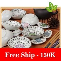 Freeship Hộp chén đũa hoa anh đào