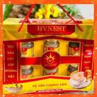 [FreeShip + Hộp Quà + 1 thìa inox] 6 Hũ Yến Sào Thiên Nhiên Hoàng Việt Khánh Hòa  30% Yến Tươi