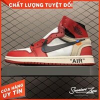 (FREESHIP+HỘP+QUÀ) Giày thể thao AIR JORDAN 1 OFF WHITE Retro High Chicago đỏ trắng siêu đẹp cho nam và nữ ʹ