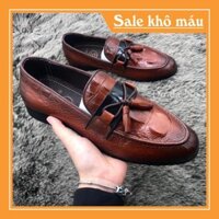 [Freeship - Hot Trend] giày da nam kiểu dáng hàn quốc, da bò tấm, đế cao su đúc khâu, bảo hành 12t, mã 4 GÙ NƠ CHUÔNG