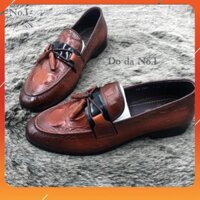 [Freeship - Hot Trend] giày da nam kiểu dáng hàn quốc, da bò tấm, đế cao su đúc khâu, bảo hành 12t, mã 4 GÙ NƠ CHUÔNG