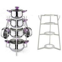 [Freeship] KỆ ĐỂ XOONG NỒI CHẢO 4 TẦNG