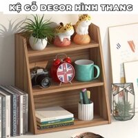 FREESHIP Kệ Sách Hình Thang, Kệ Trang Trí Décor, Kệ Gia Vị Mini Tự Lắp Ghép Tatana PK012