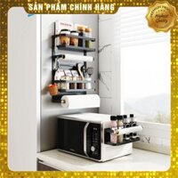 [freeship] Kệ/Giá Đựng gia vị - Hít Tủ Lạnh 1/2/3T Sơn Tĩnh Điện Đen (Kệ Treo Tủ Lạnh Hút Nam Châm Không Cần Khoan Vít)