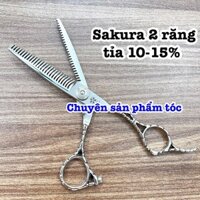 ✅freeship✅ Kéo tỉa tóc 2 răng 10-15% tóc - kéo SAKURA cao cấp 6.0 in