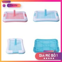 [FreeShip] Khay vệ sinh 2lớp có cọc cao cấp cho chó mèo + Tặng miếng tả lót chuồng