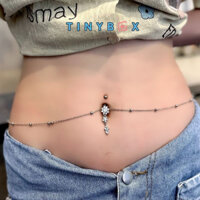 [FREESHIP] Khuyên rốn đẹp cho nữ hình bông hoa tòn ten