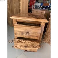 [FREESHIP KV HÀ NỘI] Tab Đầu Giường Gỗ  Hương Xám 2 ngăn kéo