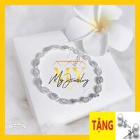 💖FREESHIP - Lắc tay bạc THIÊN THẦN QMJ - Bạc 925 chuẩn cao cấp - mắt lắc được nạm đá bà làm bóng đơn giản thanh lịch