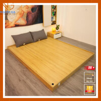 [Freeship lắp đặt HN] Giường ngủ bệt kiểu Nhật không đầu giường gỗ công nghiệp MDF chống xước